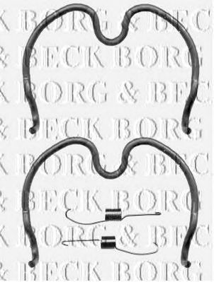 BORG & BECK bbk6223 -  Комплектующие, колодки дискового тормоза